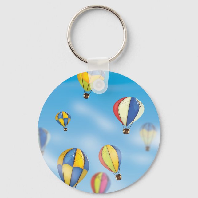 Hot Air Balloons Keychain (Front)