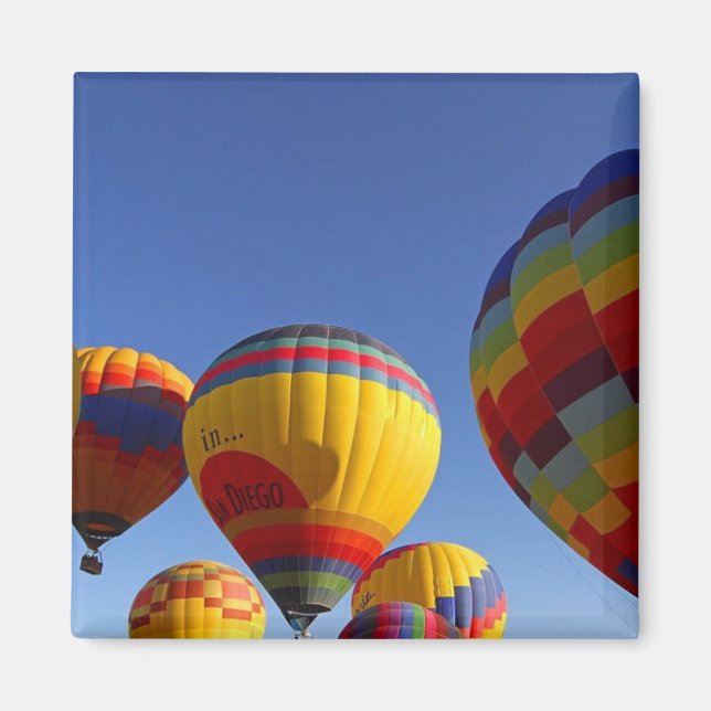 hot air balloons magnet (Front)