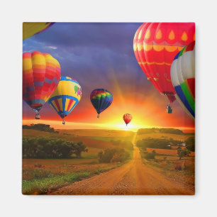 Hot Air Balloons Magnet
