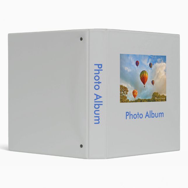 Hot Air Balloons Photo Album Binder (Background)