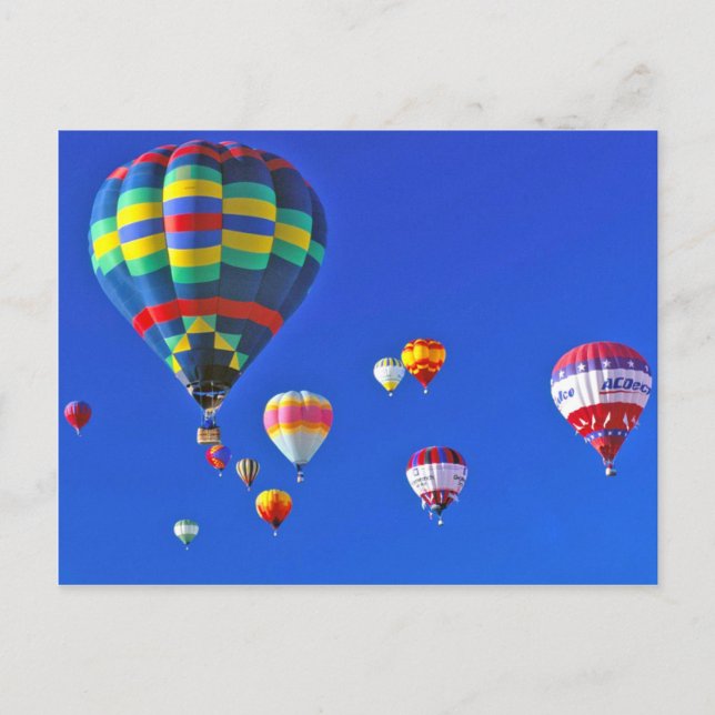 hot air balloons postcard (Front)