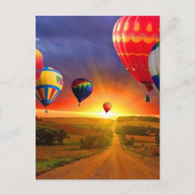 Hot Air Balloons Postcard (Front)