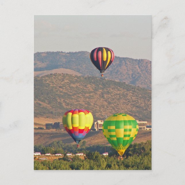hot air balloons postcard (Front)