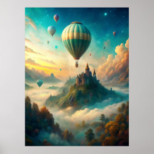 Hot Air Balloons Poster