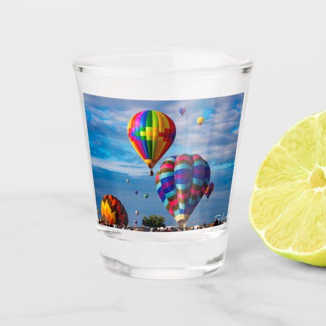 Hot Air Balloons  Shot Glass (Front)