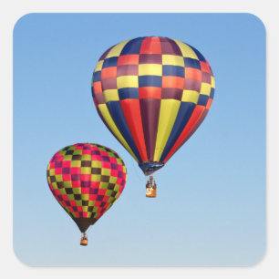 Hot Air Balloons Square Sticker