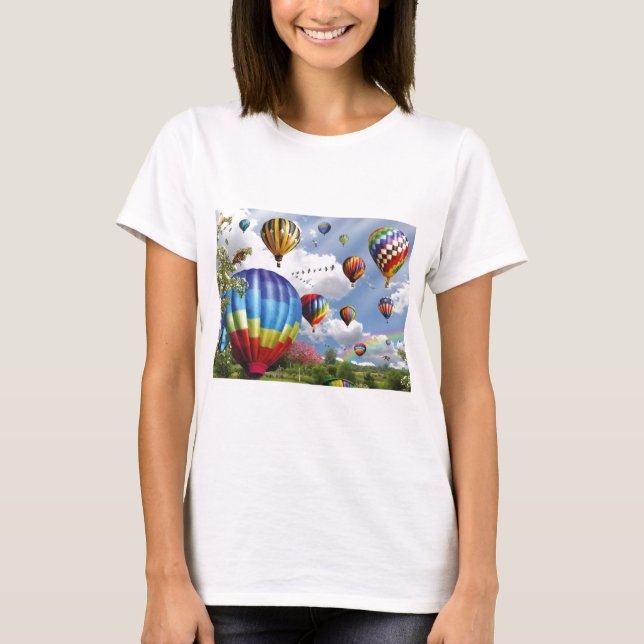 Hot Air Balloons T-Shirt (Front)