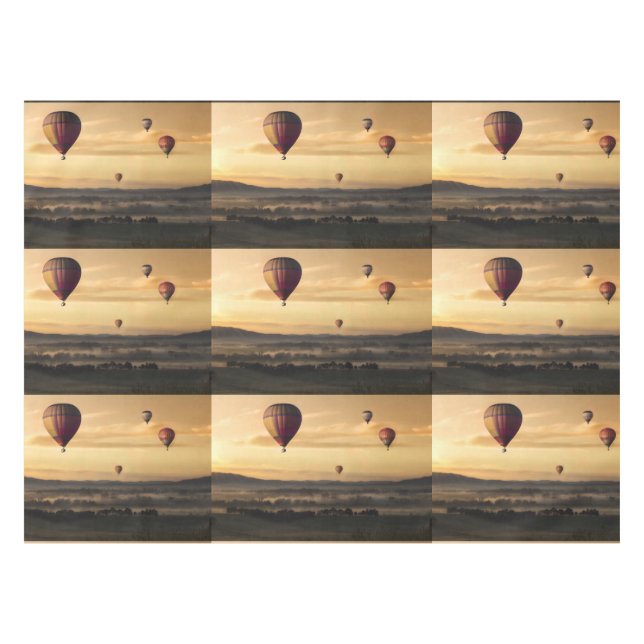 Hot air balloons tablecloth (Front (Horizontal))