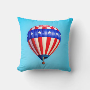 Hot Air Balloons Throw Pillow