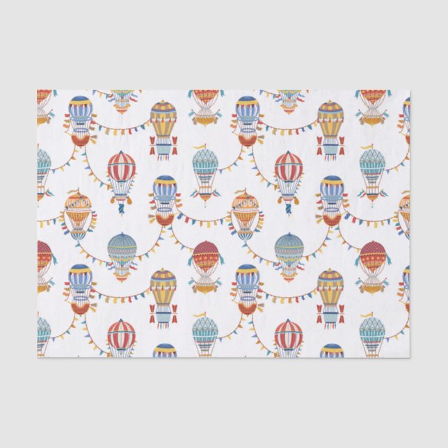 Hot Air Balloons Tissue Paper (Front)