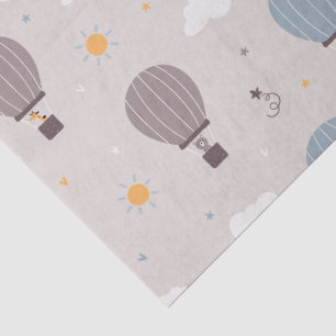 Hot Air Balloons With Animals Tissue Paper