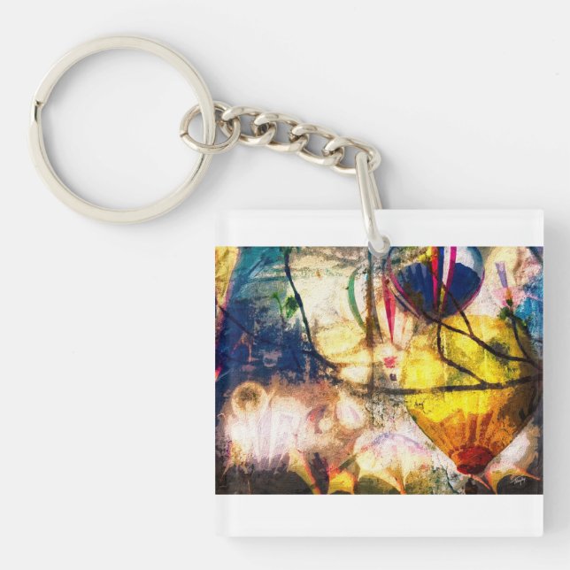 hot air baloons keychain (Front)