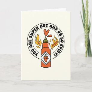 Hot and Spice Hot Sauce Valentine's Day Card