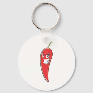 Hot and Spicy Red Chili Pepper Keychain