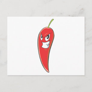 Hot and Spicy Red Chili Pepper Postcard