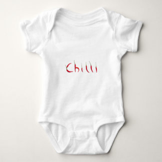 hot and spicy red chilies baby bodysuit