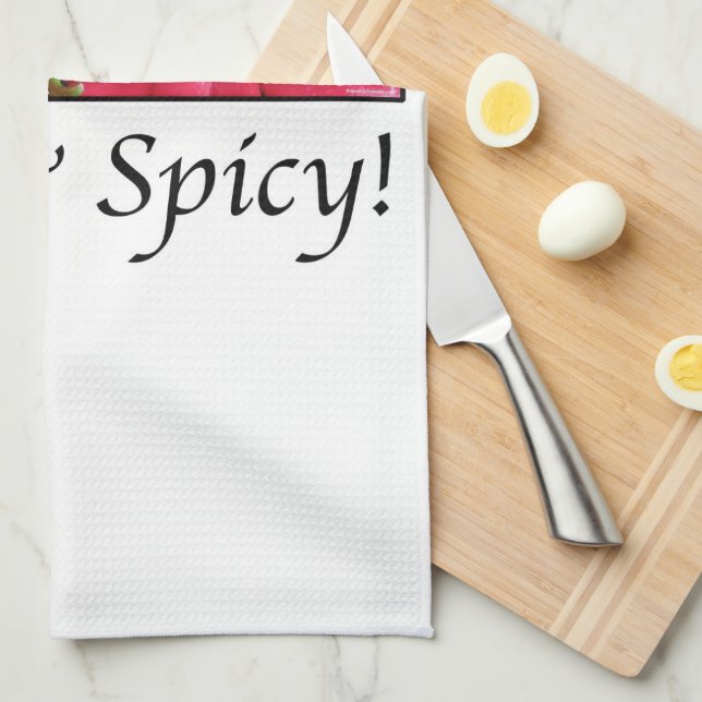 Hot and Spicy Red Peppers Kitchen Towel (Quarter Fold)