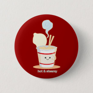 Hot and Steamy 2 Inch Round Button
