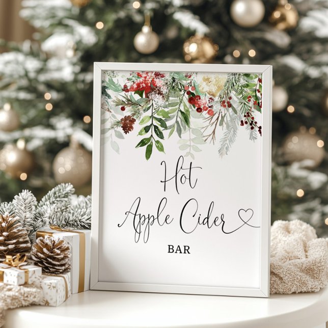 Hot Apple Cider bar winter evergreen Poster (Creator Uploaded)