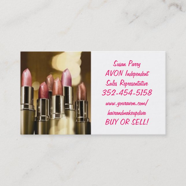 HOT!! AVON Business Cards (Front)