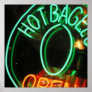 Hot Bagels Poster
