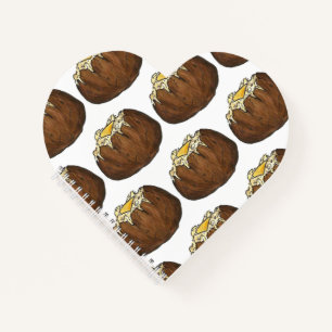 Hot Baked Potato w/ Butter Picnic Food Foodie Notebook