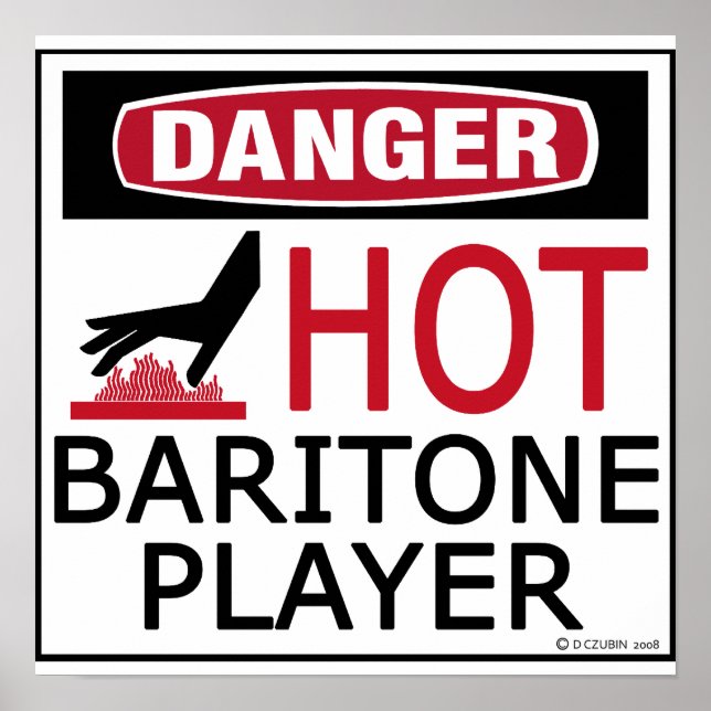 Hot Baritone Player Poster (Front)