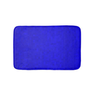 Hot Blue Mosaic Tiles Pattern, Bath Mat