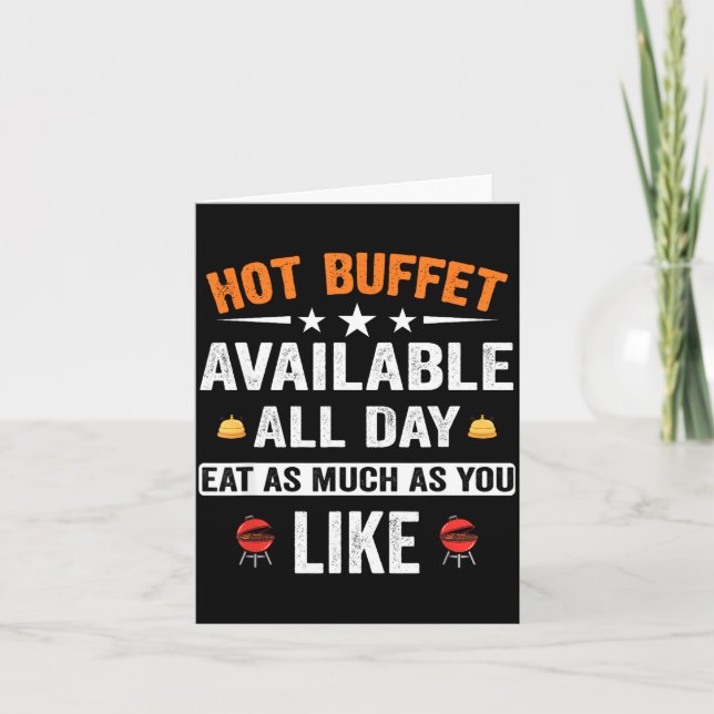 Hot Buffet Available All Day Eat As Much As You Li Card (Front)