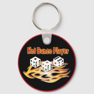 hot bunco player keychain
