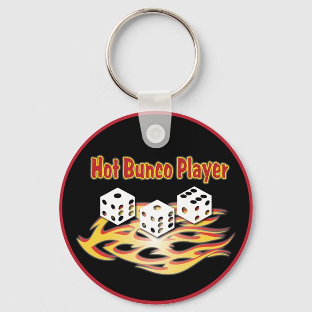 hot bunco player keychain (Front)