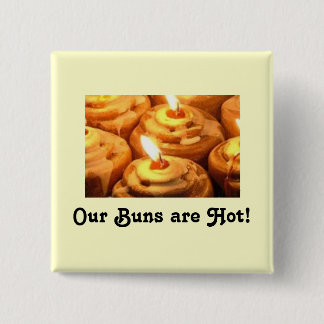 Hot Buns 2 Inch Square Button