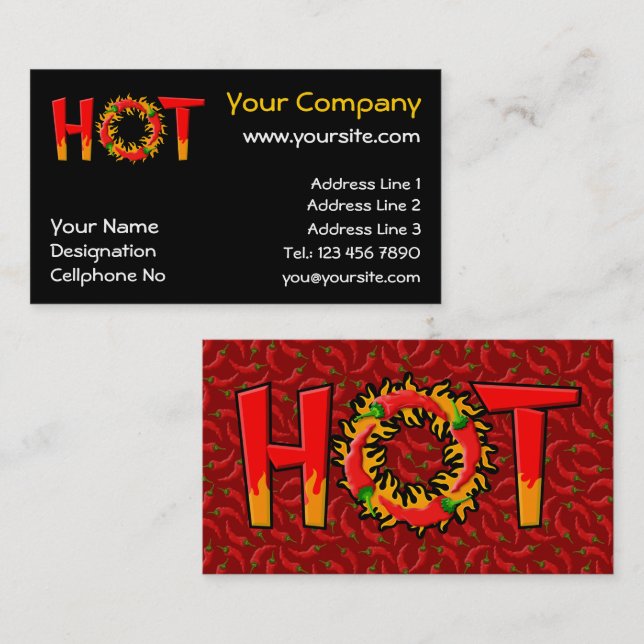 HOT BUSINESS CARD (Front/Back)