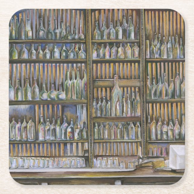 Hot, But not Moving Square Paper Coaster (Front)