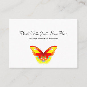 Hot Butterfly - Place Cards