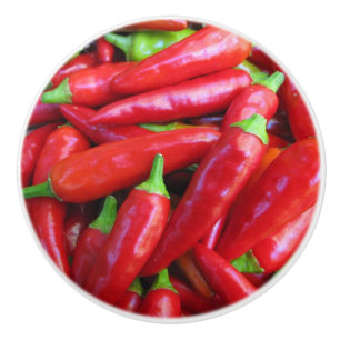 Hot Chili Peppers Ceramic Knob