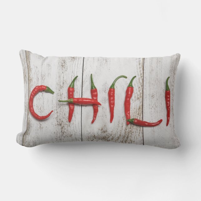 Hot Chili Peppers Lumbar Pillow (Front)