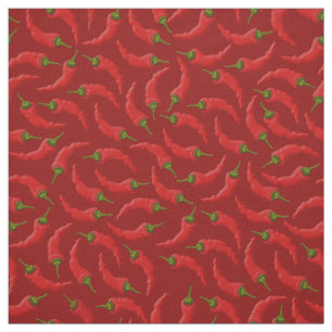Hot Chili Peppers Pattern Fabric