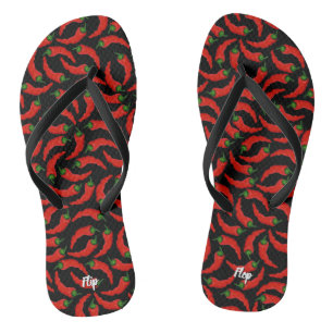 Hot Chili Peppers Pattern Flip Flops