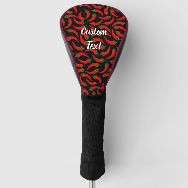 Hot Chili Peppers Pattern Golf Head Cover (Front)