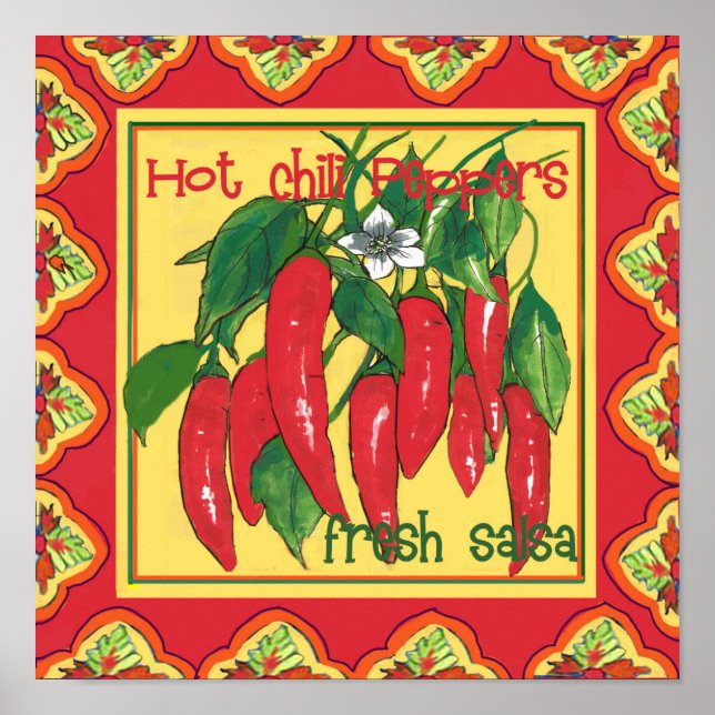Hot Chili Peppers poster by artist (Front)
