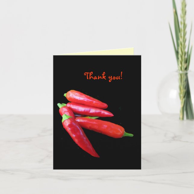 Hot Chili Peppers Thank You Card (Front)