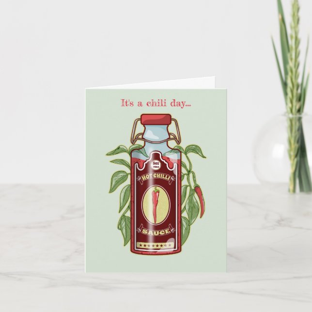Hot Chili Sauce Card (Front)