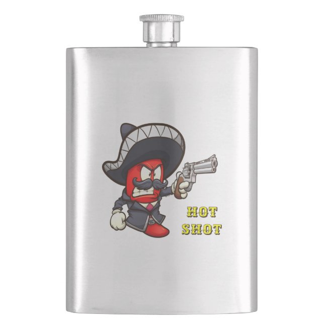Hot Chili Shot Flask (Front)
