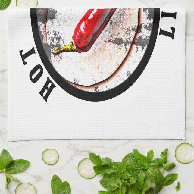 Hot chilli life  kitchen towel (Folded)