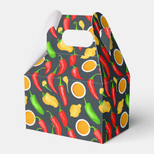 Hot Chilli Peppers Pattern Favor Box