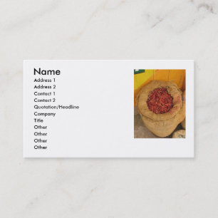 Hot Chilly Peppers Business Card