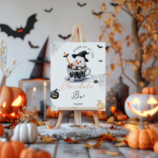 Hot Choco Bar Little Boo Baby Shower Halloween  Poster (Creator Uploaded)