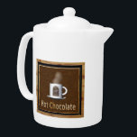 Hot Chocolate<br><div class="desc">A digital rendering of a cup of steaming hot chocolate on a wooden wall sign.</div>