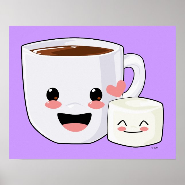 Hot Chocolate and Marshmallow Poster (Front)